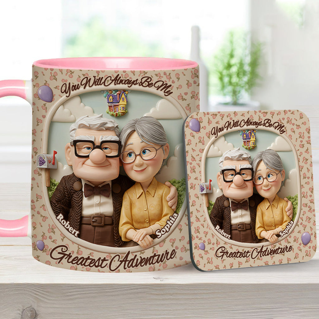 You Are My Greatest Adventure - Personalized Mouse Accent Mug