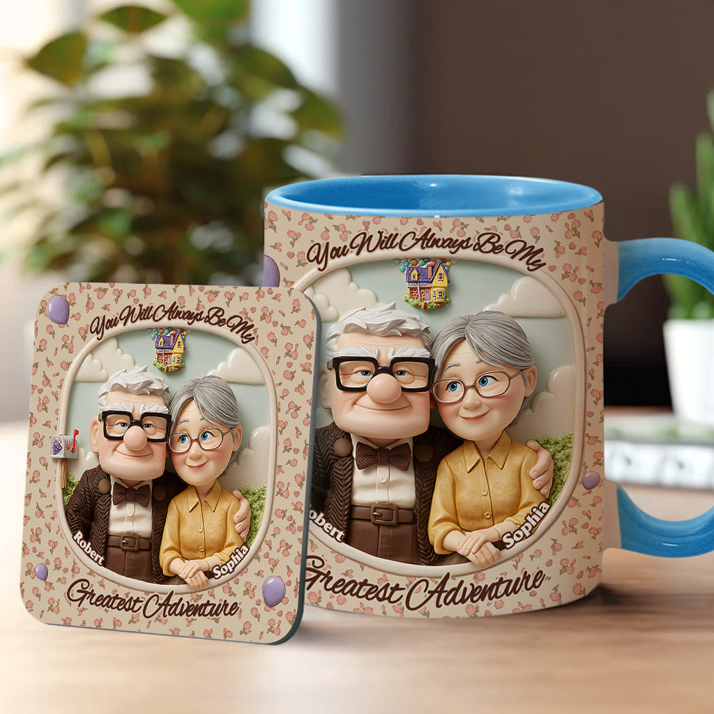 You Are My Greatest Adventure - Personalized Mouse Accent Mug
