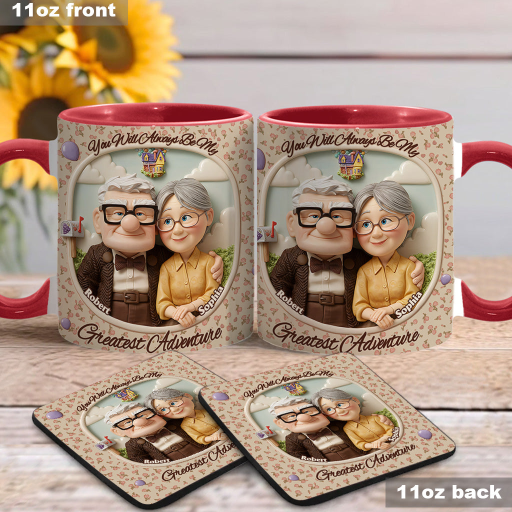 You Are My Greatest Adventure - Personalized Mouse Accent Mug