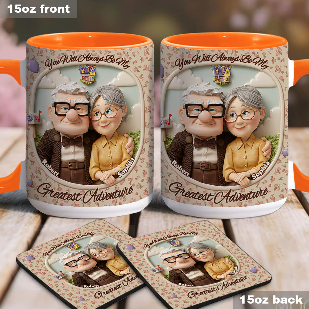 You Are My Greatest Adventure - Personalized Mouse Accent Mug