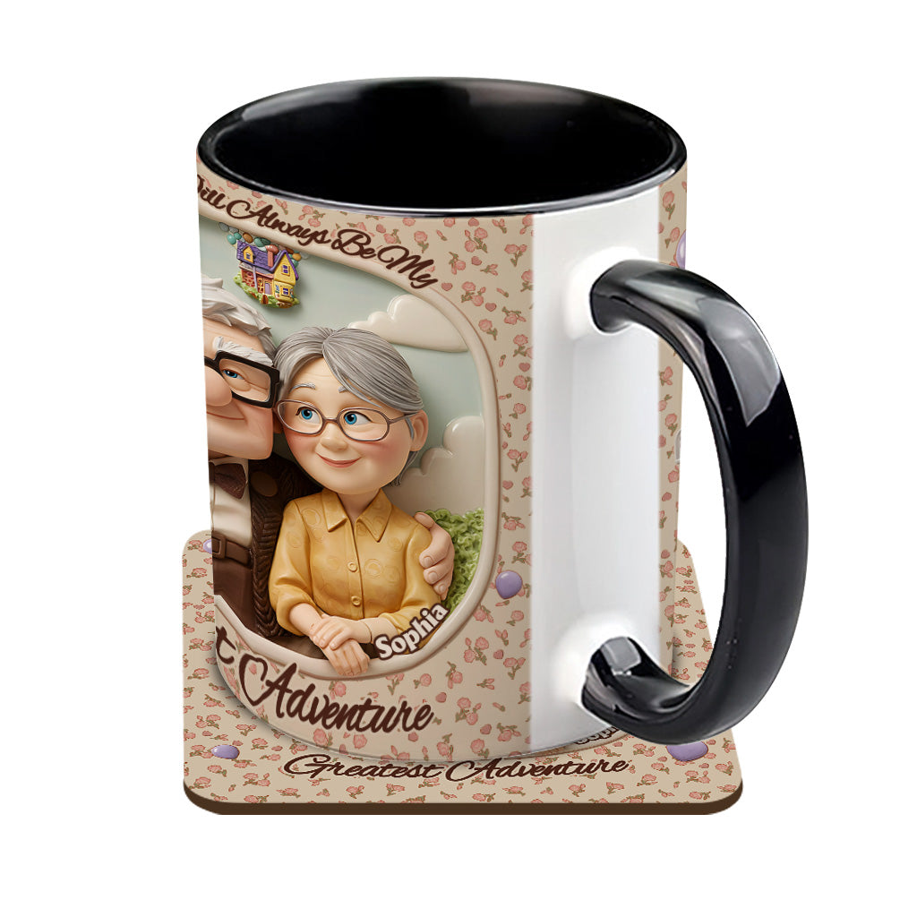 You Are My Greatest Adventure - Personalized Mouse Accent Mug