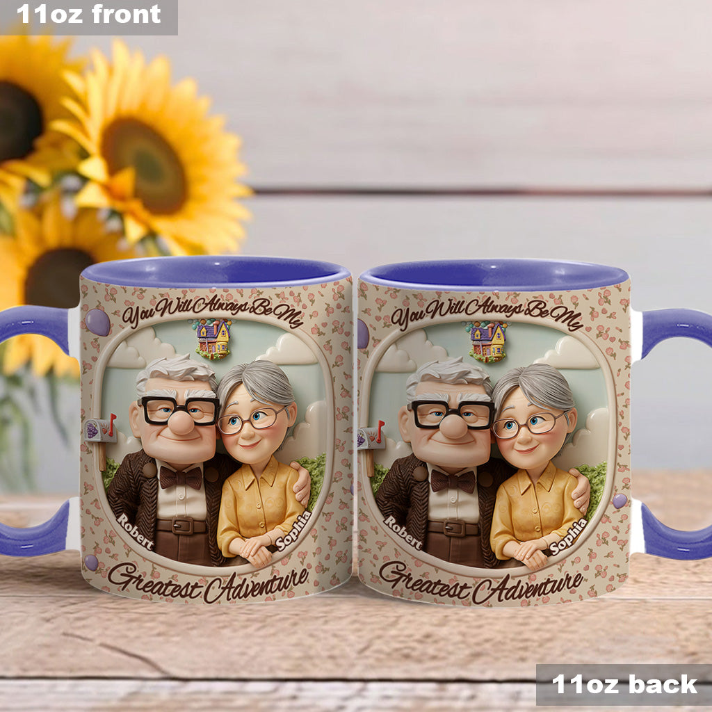 You Are My Greatest Adventure - Personalized Mouse Accent Mug
