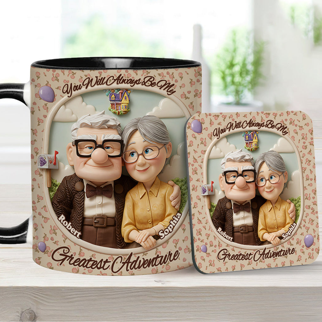 You Are My Greatest Adventure - Personalized Mouse Accent Mug