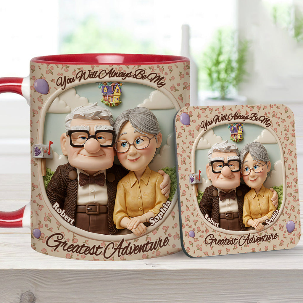 You Are My Greatest Adventure - Personalized Mouse Accent Mug