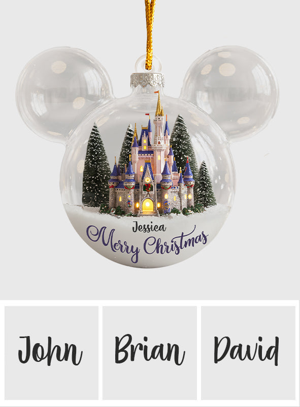 Magical Castle - Personalized Mouse Ornament