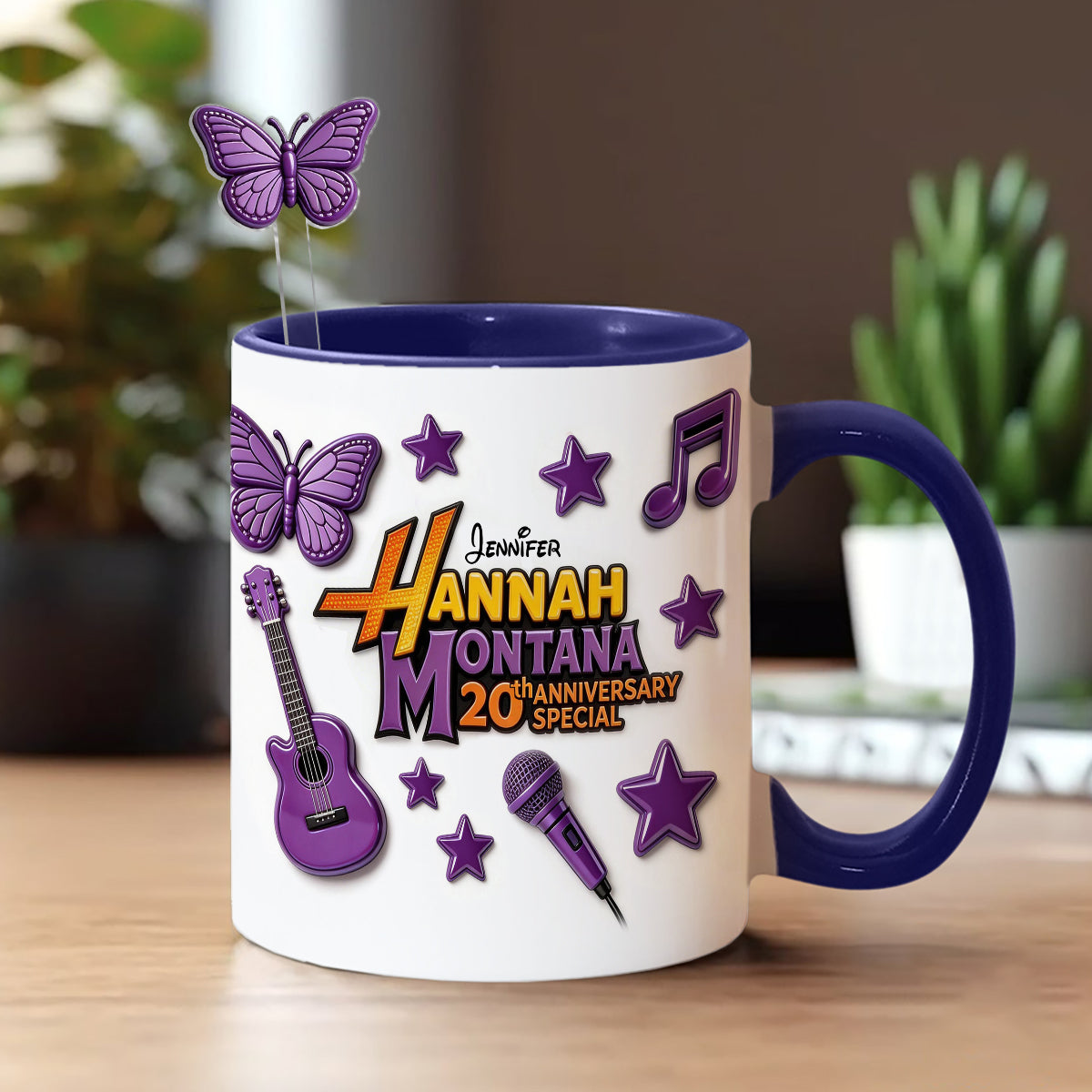 Best Of All Worlds - Personalized Teenage Girl Set Accent Mug with Acrylic Stirrers