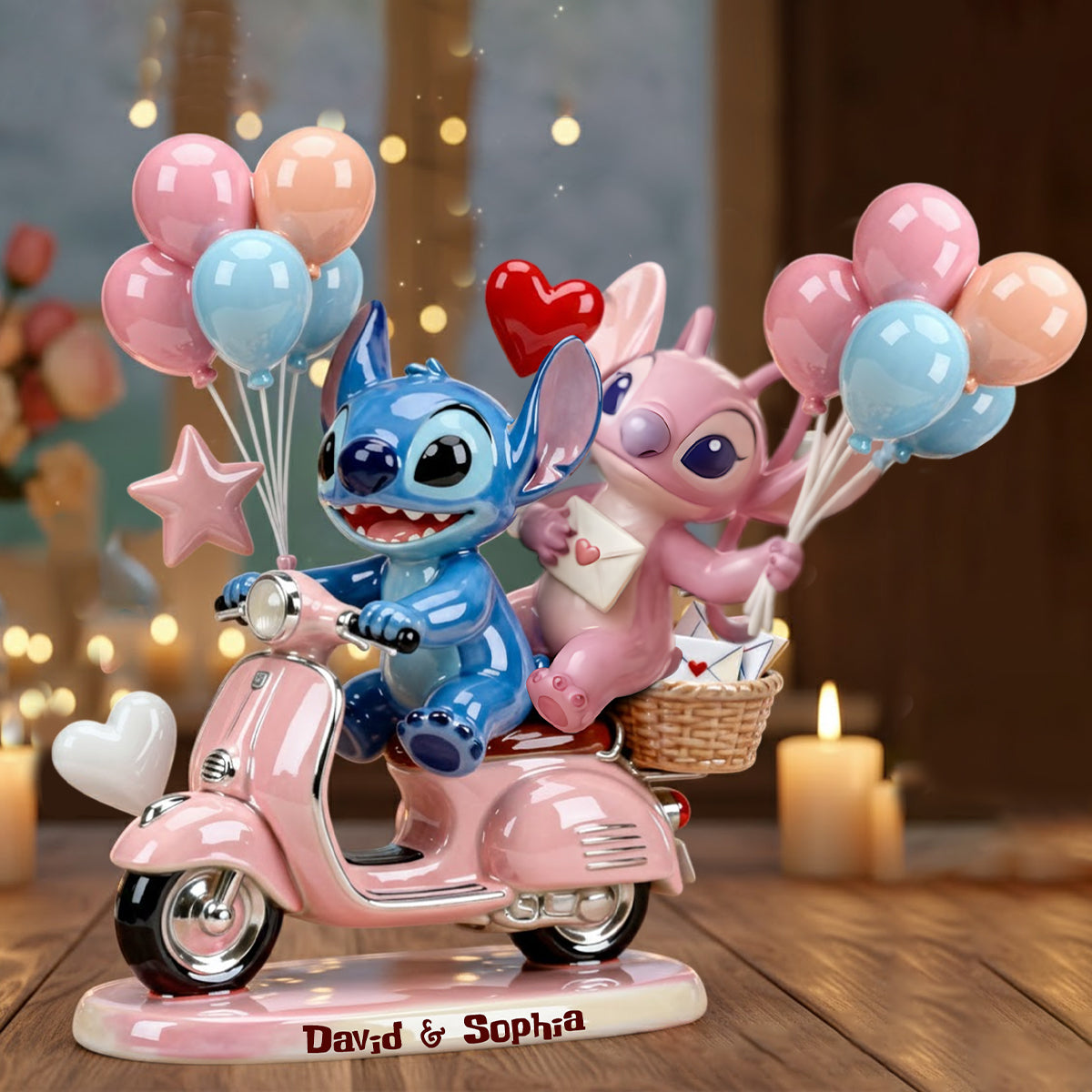 Ohana Couple - Personalized Ohana Custom Shaped Acrylic Plaque