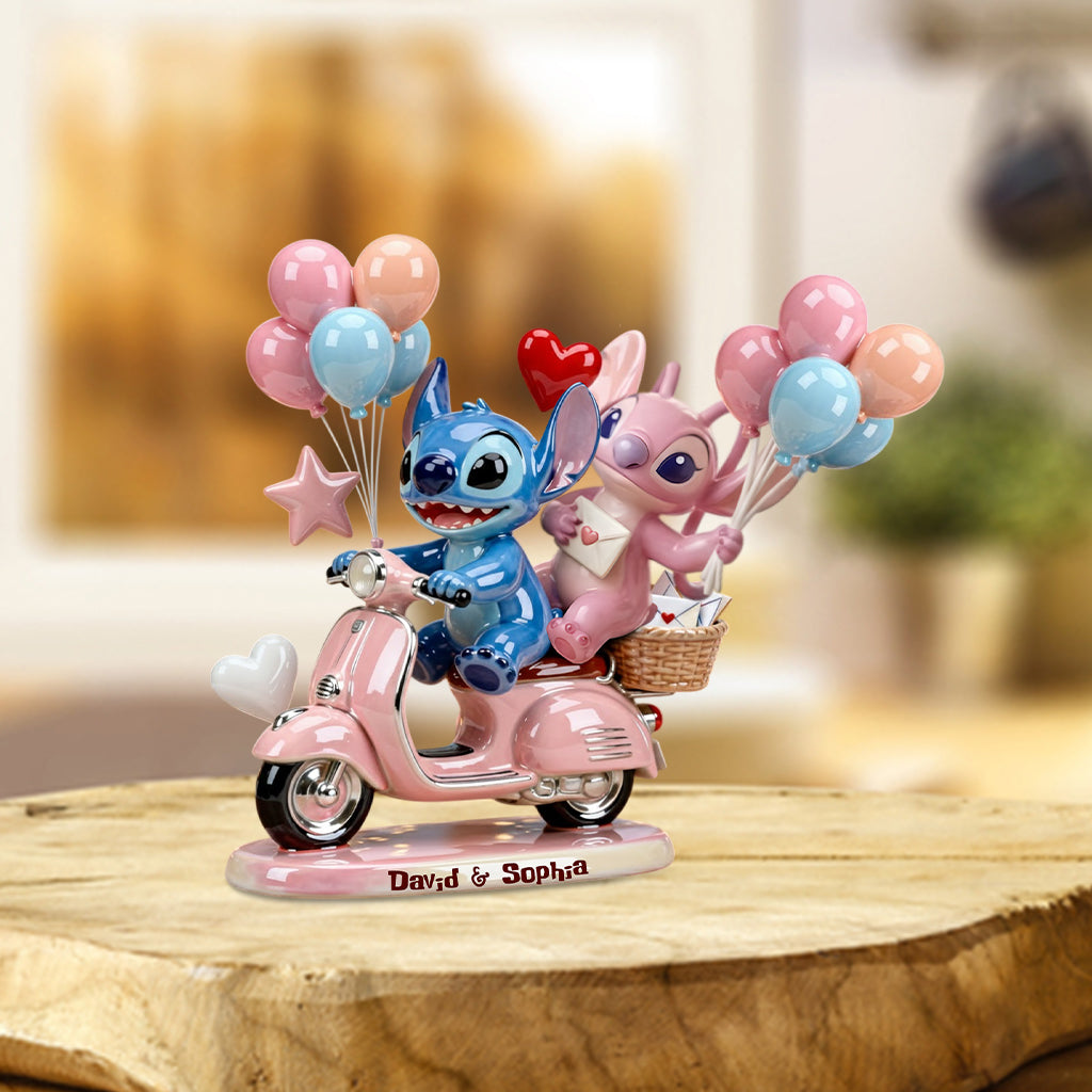 Ohana Couple - Personalized Ohana Custom Shaped Acrylic Plaque