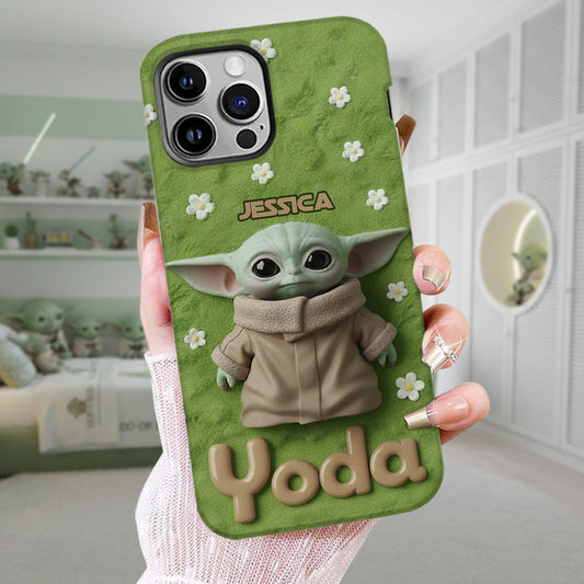 Cute Yoda - Personalized The Force Full Print Phone Case