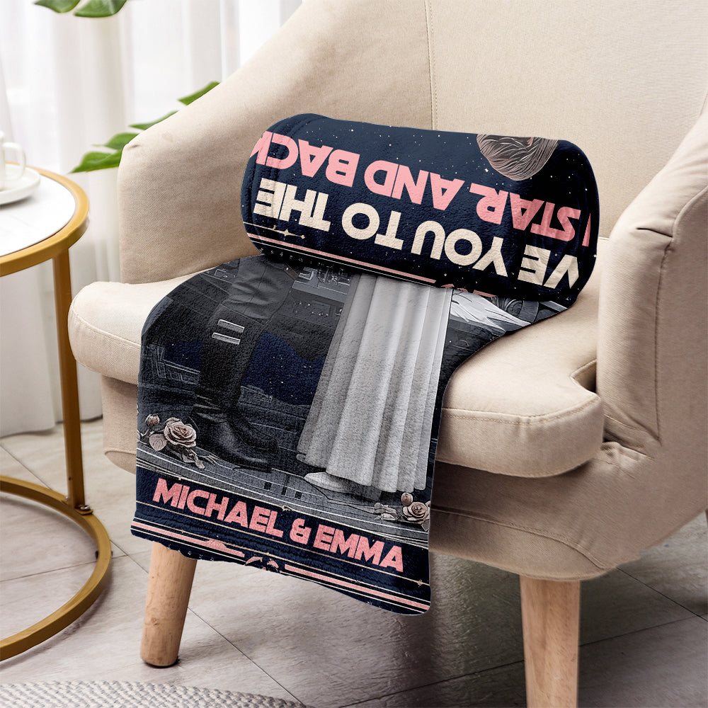 I Love You To The Death Star And Back - Personalized The Force Blanket