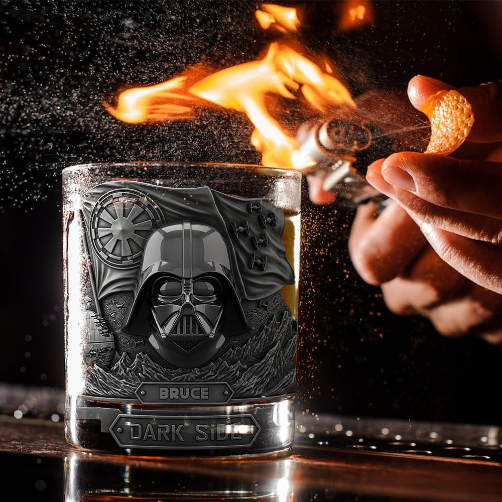 Wars Among The Star - Personalized The Force Whiskey Glass