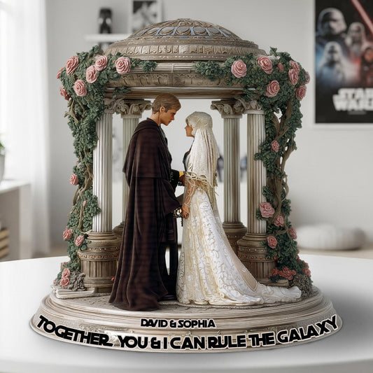 Together, You & I Can Rule The Galaxy - Personalized The Force Custom Shaped Acrylic Plaque