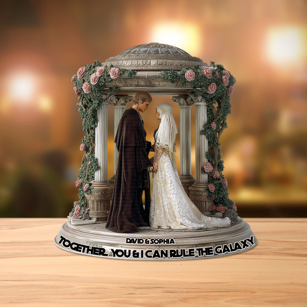 Together, You & I Can Rule The Galaxy - Personalized The Force Custom Shaped Acrylic Plaque