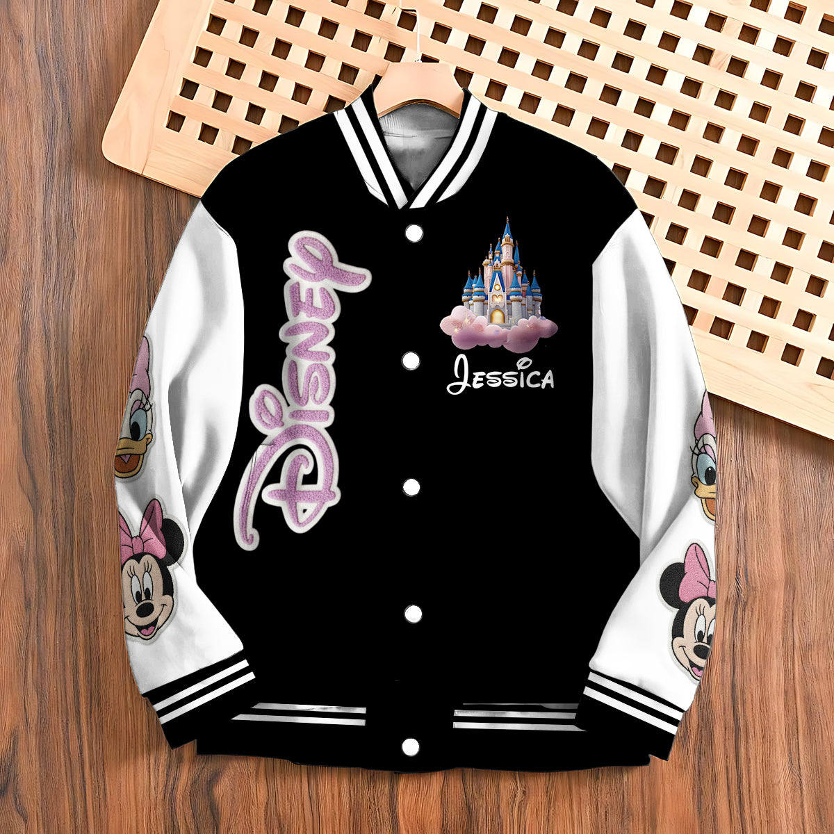 Magical World - Personalized Mouse Varsity Jacket