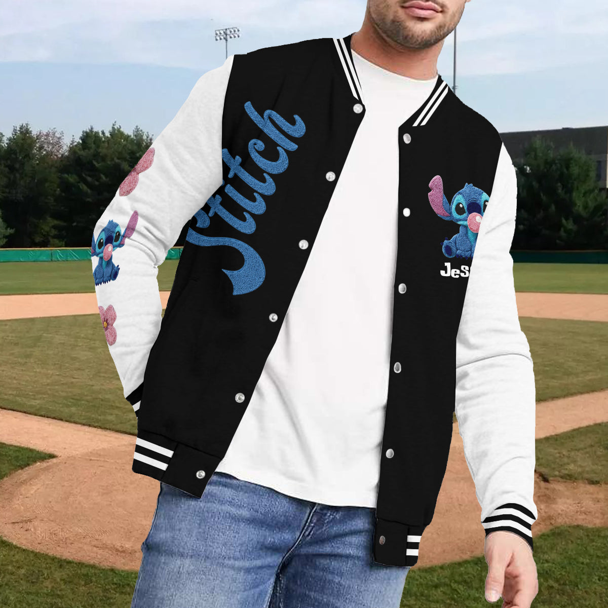Blue Ohana - Personalized Ohana Varsity Jacket