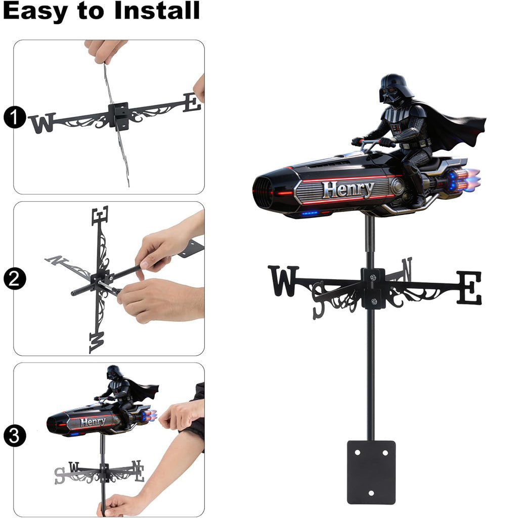 Hello Darkness - Personalized The Force Weather Vane