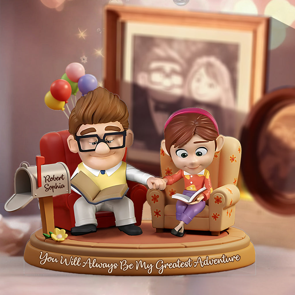 You Are My Greatest Adventure - Personalized Mouse Custom Shaped Acrylic Plaque