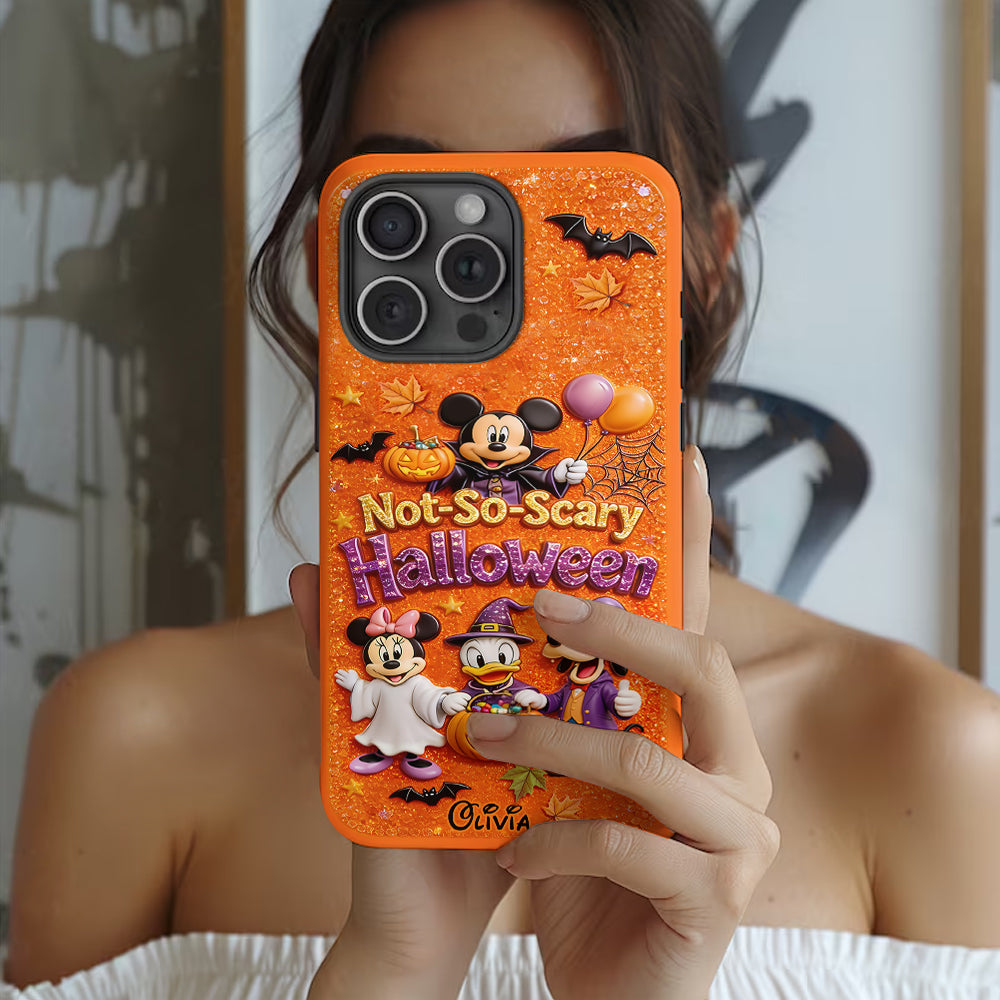 Not-so-scary Halloween - Personalized Mouse Full Print Phone Case
