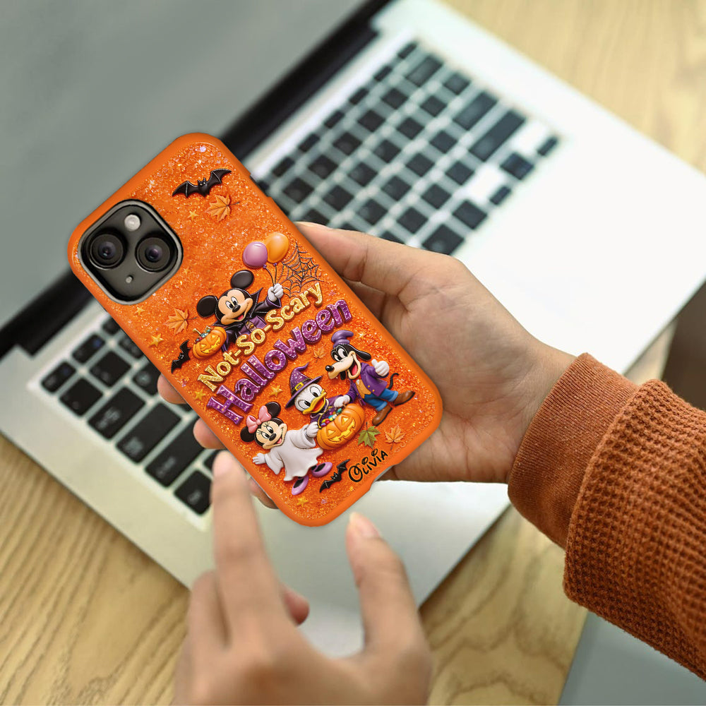 Not-so-scary Halloween - Personalized Mouse Full Print Phone Case