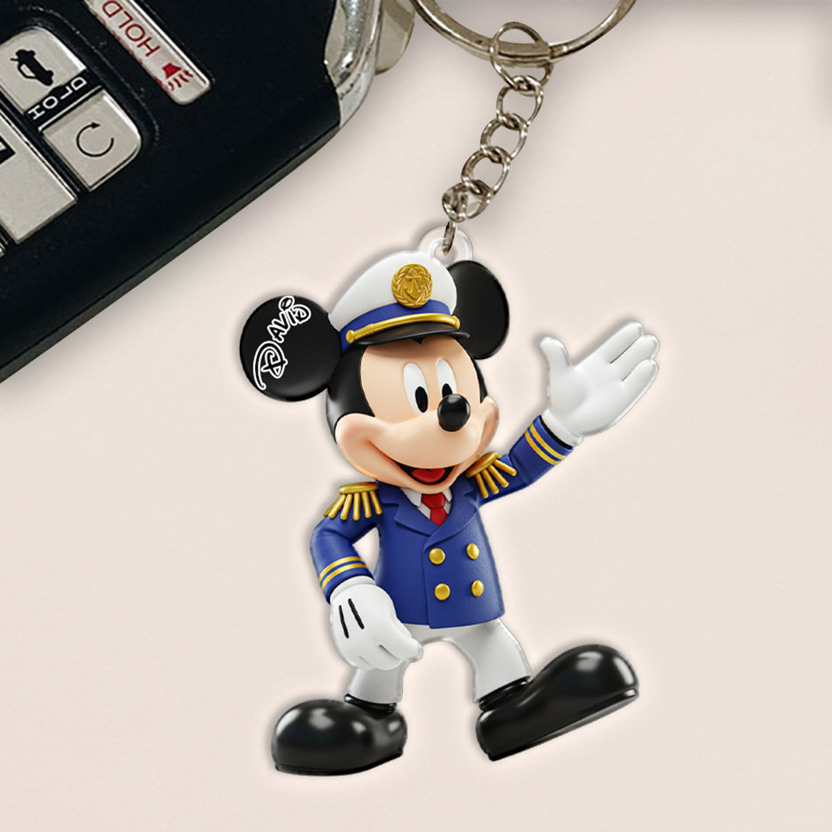 Magical Cruise Trip - Personalized Mouse Keychain
