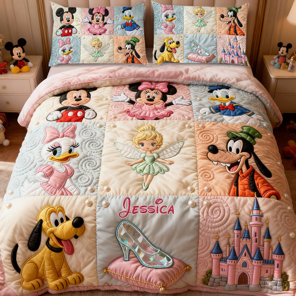 Friends - Personalized Mouse Quilt Set