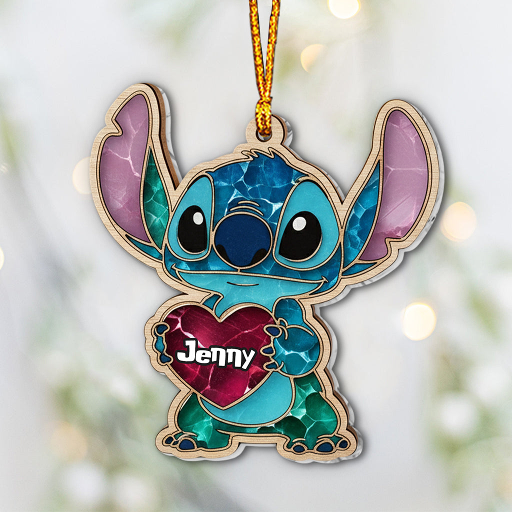 Love Blue Monster - Personalized Ohana Ornament