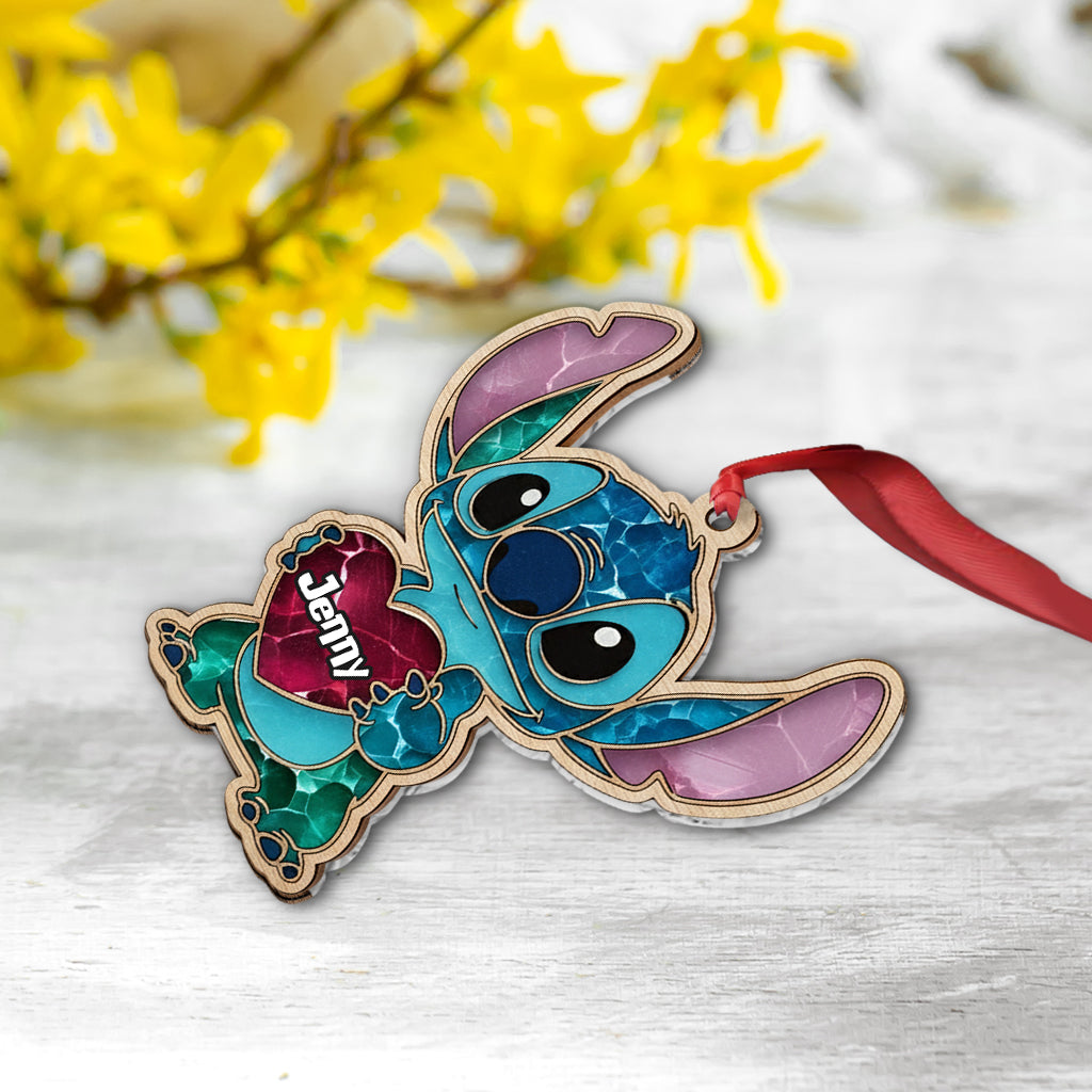 Love Blue Monster - Personalized Ohana Ornament