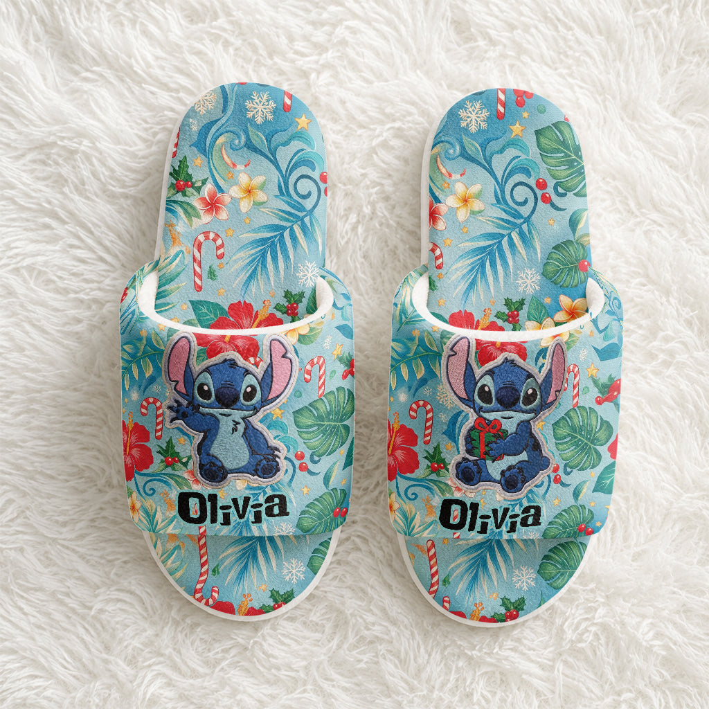 Ohana Means Family - Personalized Ohana Faux Fur Boot Slippers
