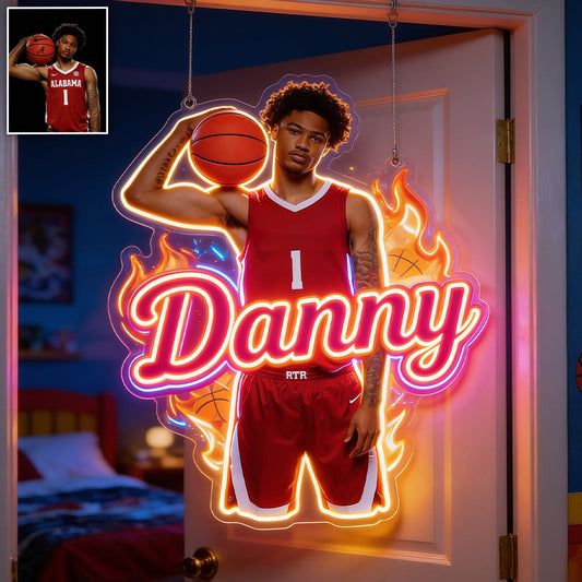 Baseball, Football, Basketball, Volleyball... Sport Lovers - Personalized Kid Neon LED Light Sign