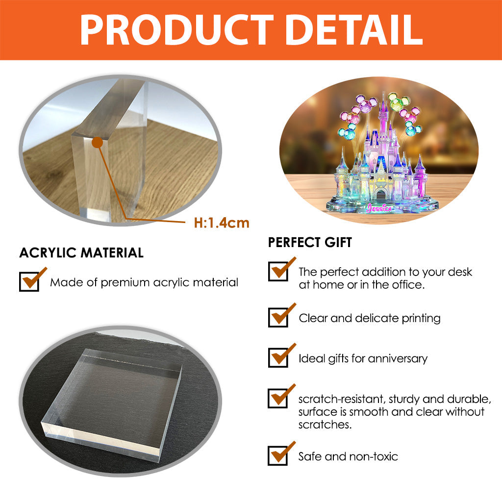 Magical Moments - Personalized Mouse Custom Shaped Acrylic Plaque