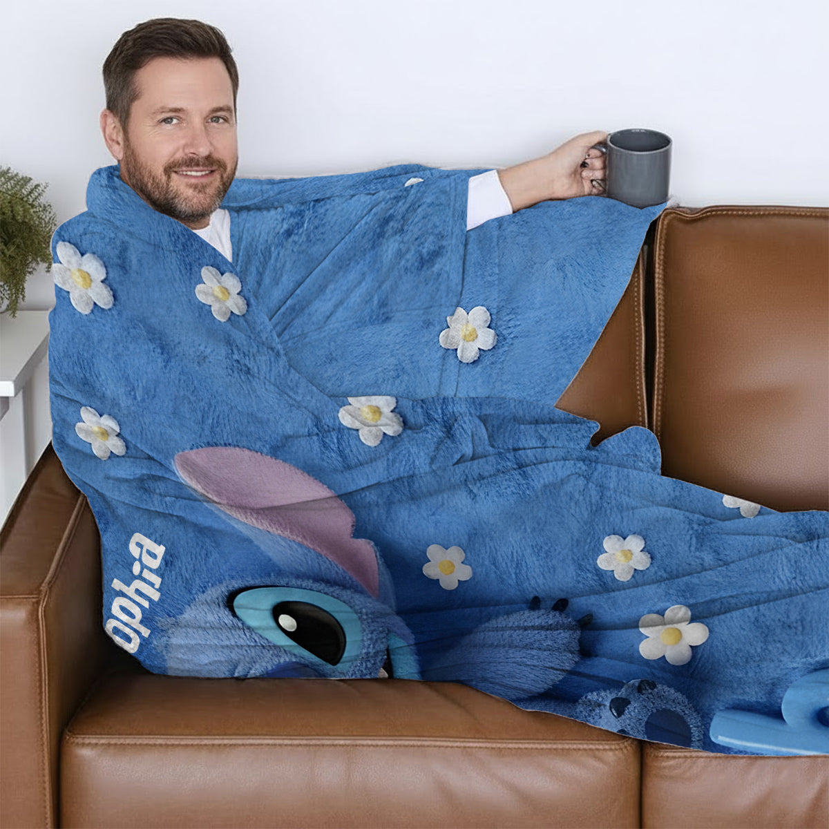 Fluffy Monster Effect - Personalized Ohana Wearable Blanket