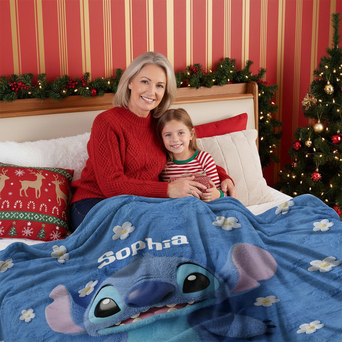 Fluffy Monster Effect - Personalized Ohana Wearable Blanket
