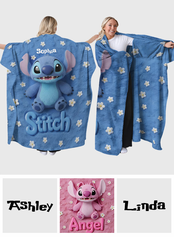 Fluffy Monster Effect - Personalized Ohana Wearable Blanket