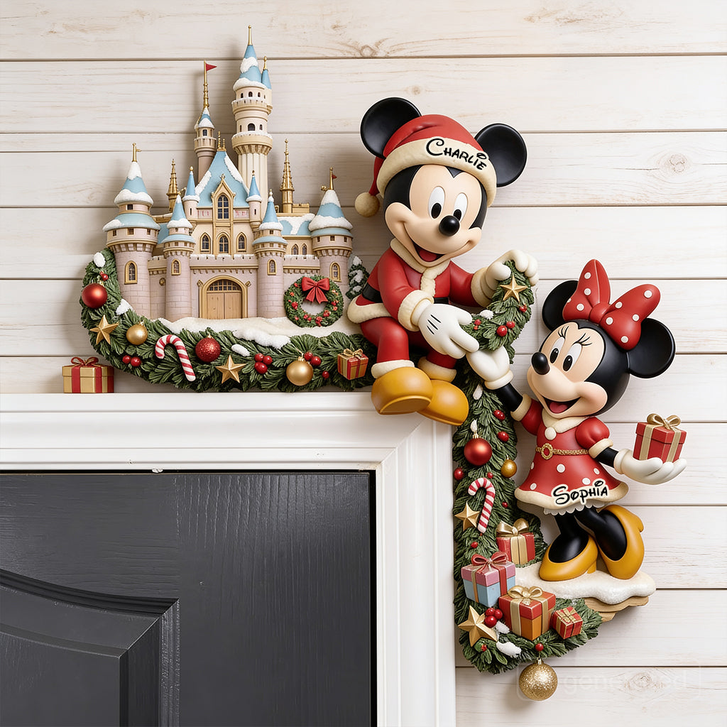 Merry Christmas Y'all - Personalized Mouse Door Frame Decoration