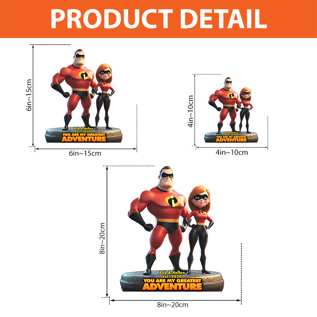 You Are My Greatest Adventure - Personalized Incredible Family Custom Shaped Acrylic Plaque