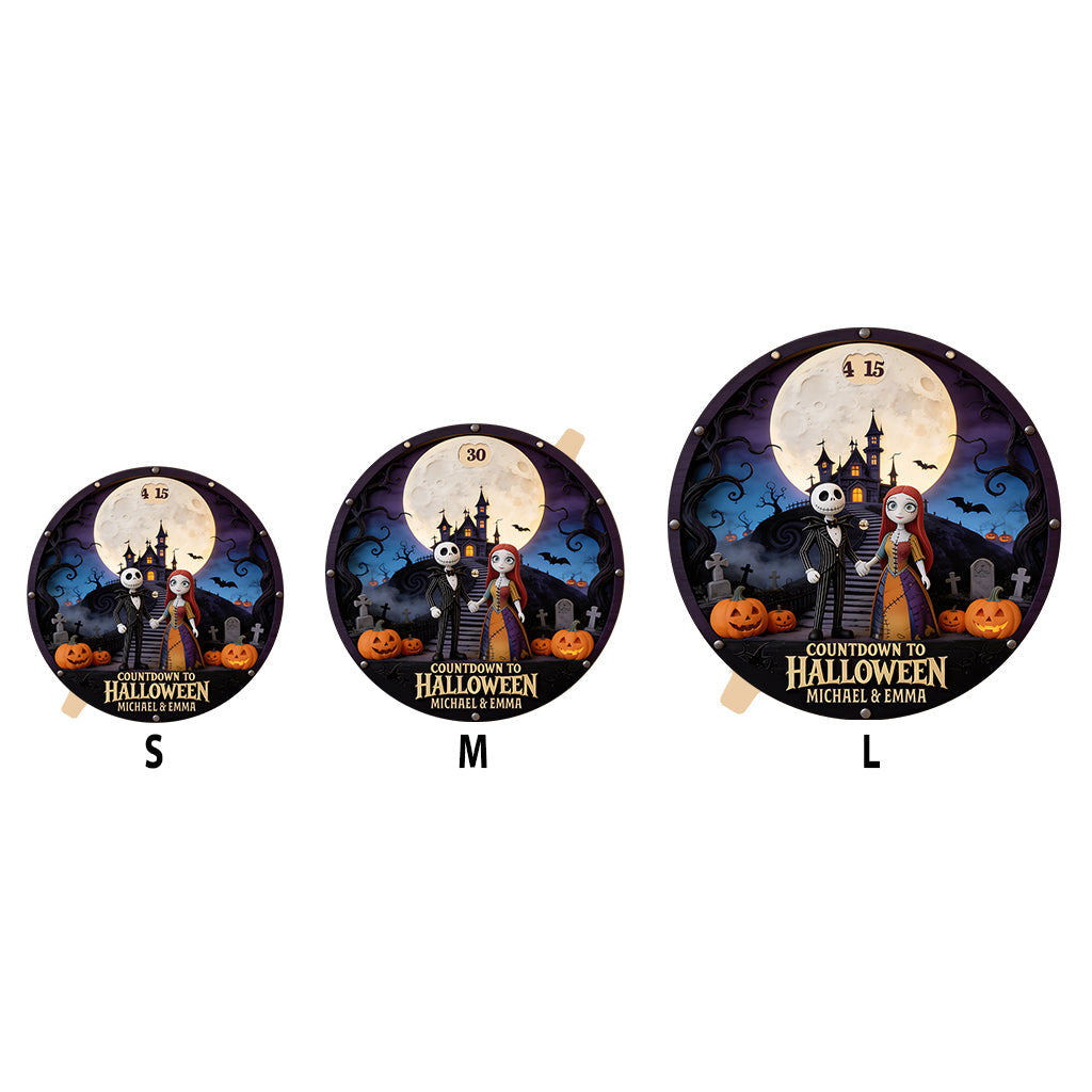 Countdown To Halloween - Personalized Nightmare Spinner Sign Custom Shape