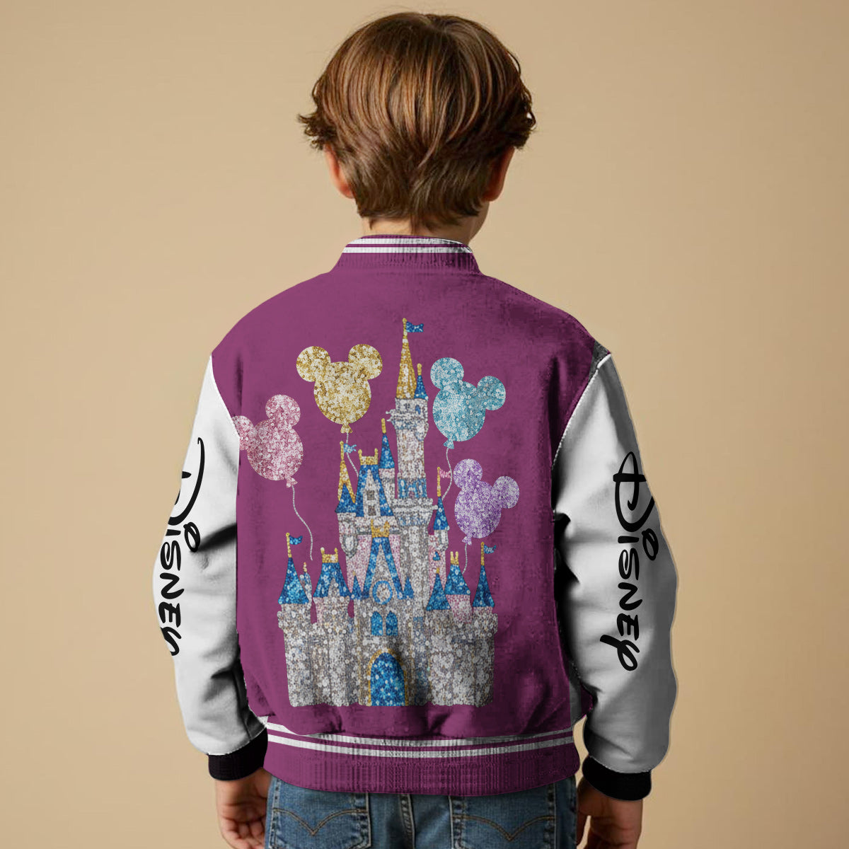 Magical Castle - Personalized Mouse Varsity Jacket