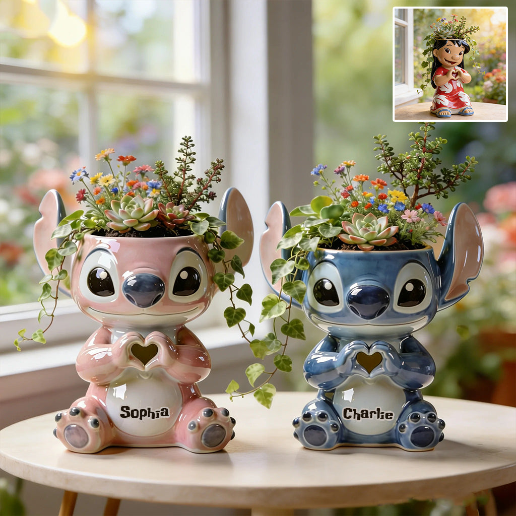 Ohana Means Family - Personalized Ohana Acrylic Pot