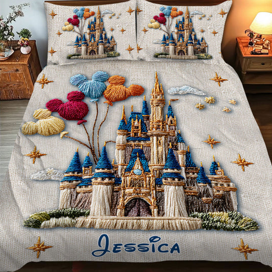 Magical Castle - Personalized Mouse Quilt Set