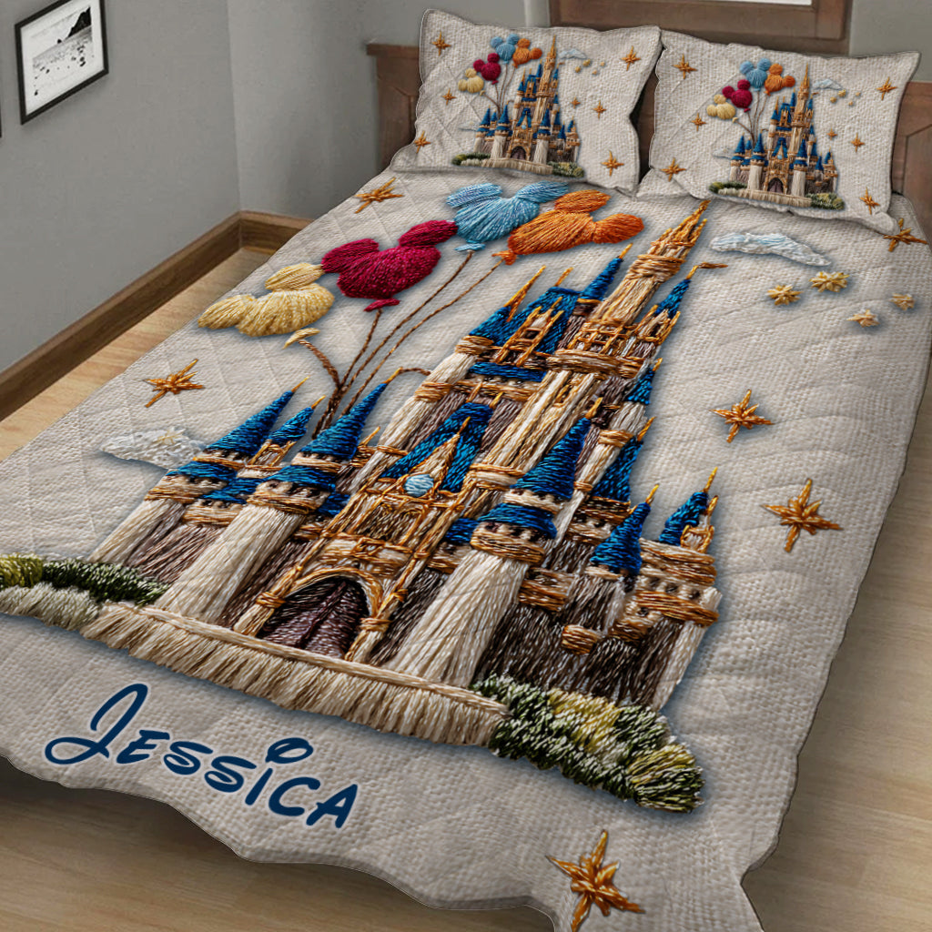 Magical Castle - Personalized Mouse Quilt Set