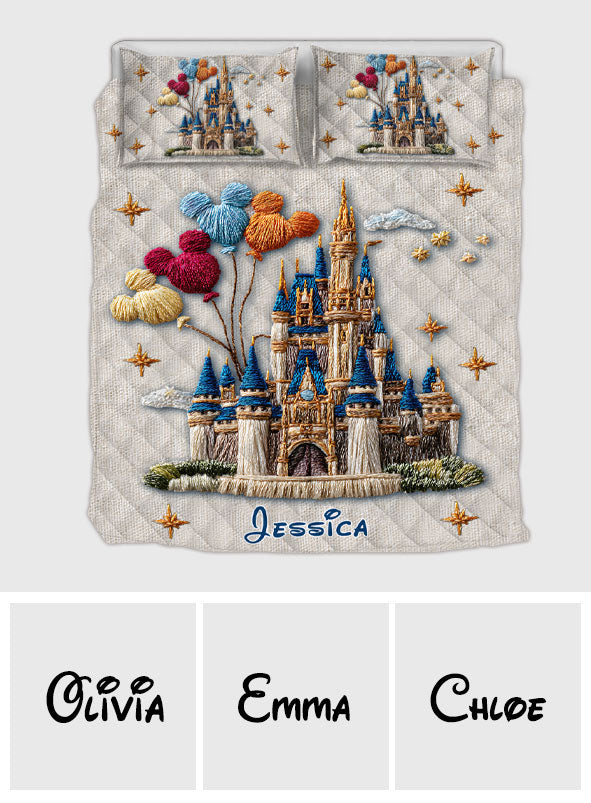 Magical Castle - Personalized Mouse Quilt Set