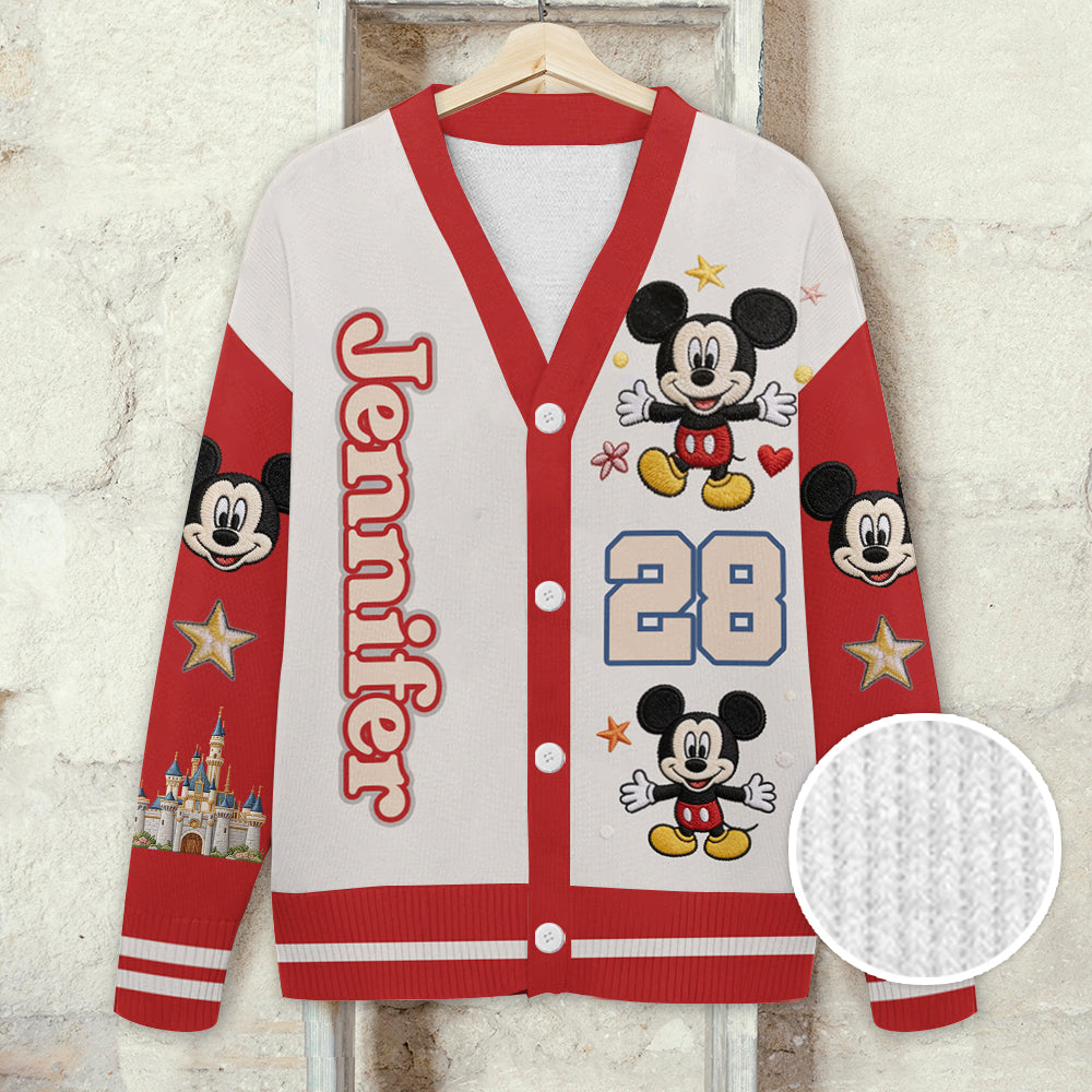 Magical Mouse - Personalized Mouse Cardigan Sweater