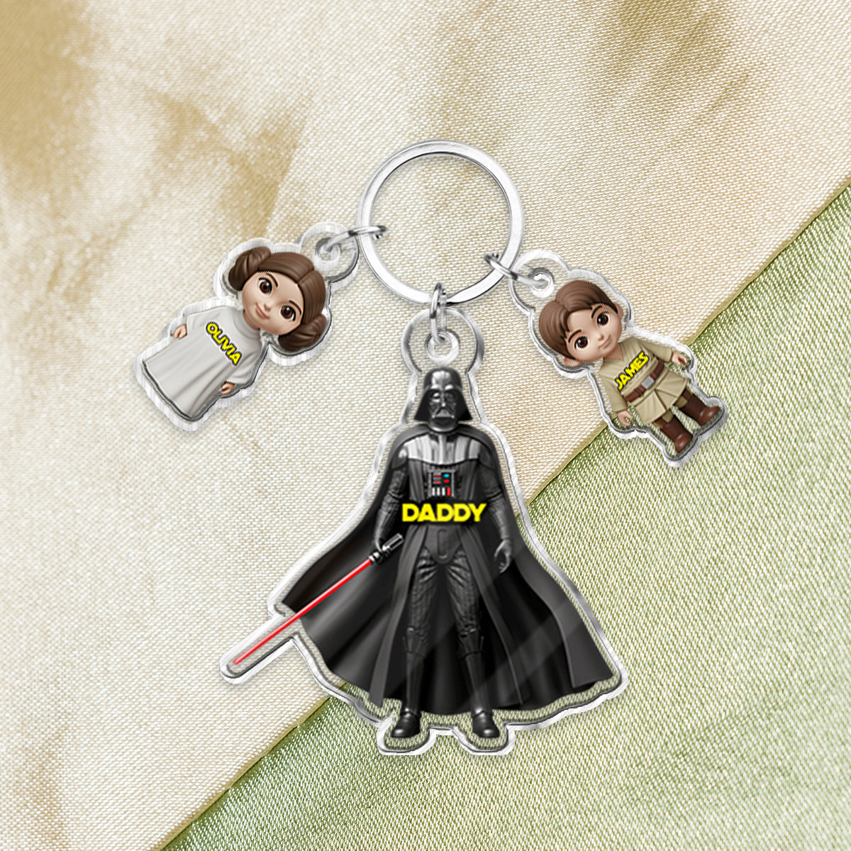 I'm Their Father - Personalized The Force Keychain with Charms