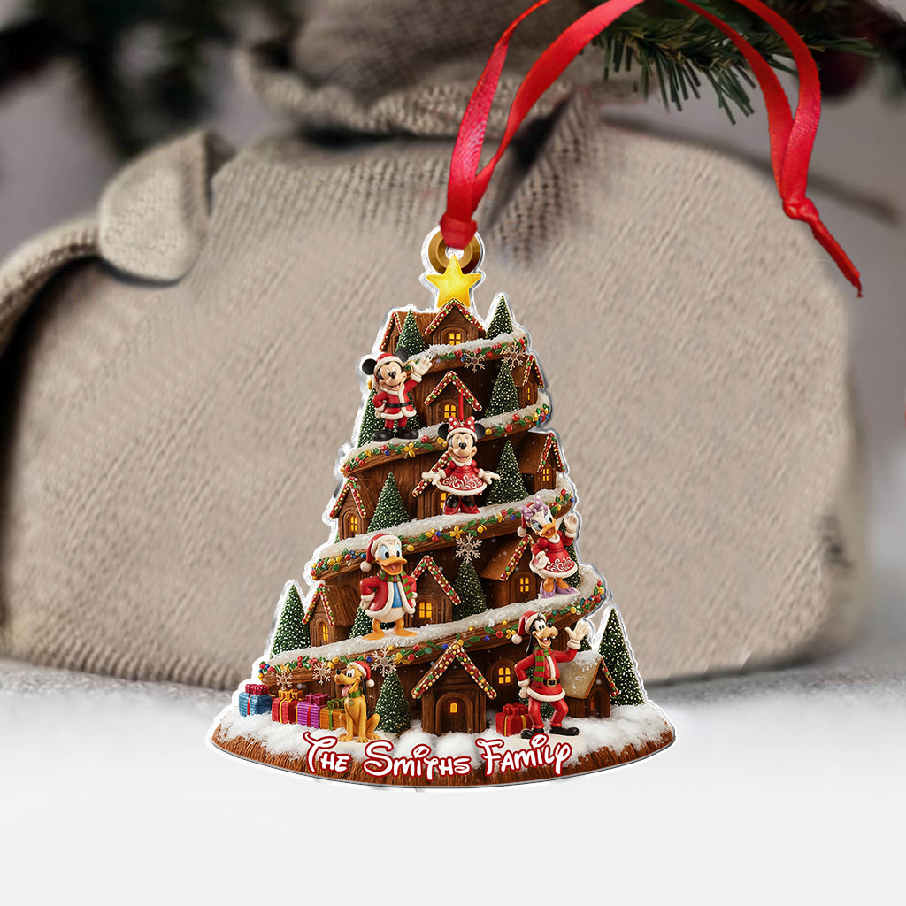 Cartoon Family - Personalized Mouse Ornament