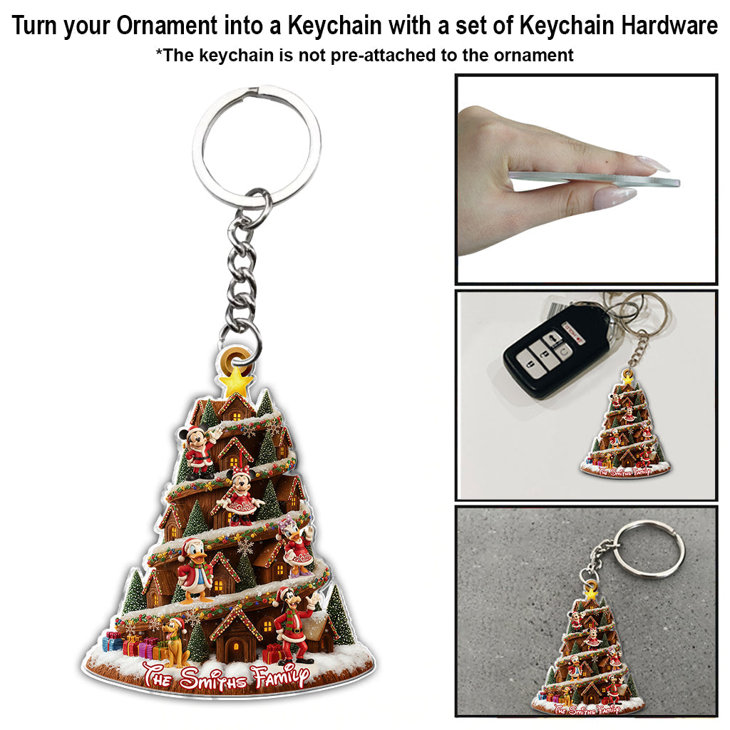 Cartoon Family - Personalized Mouse Ornament