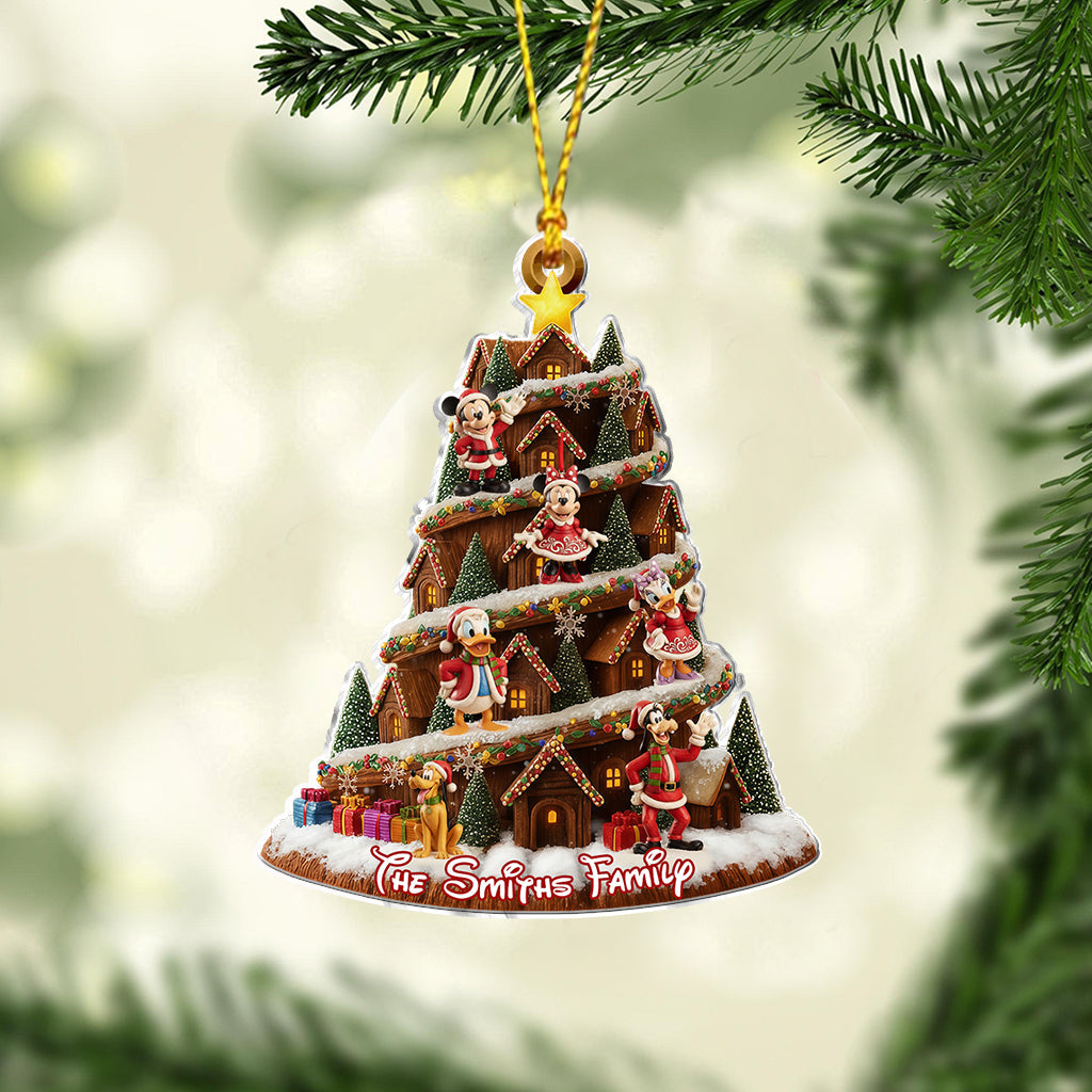 Cartoon Family - Personalized Mouse Ornament