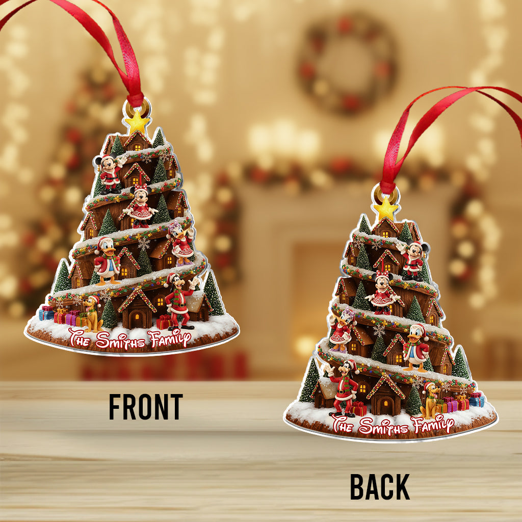 Cartoon Family - Personalized Mouse Ornament