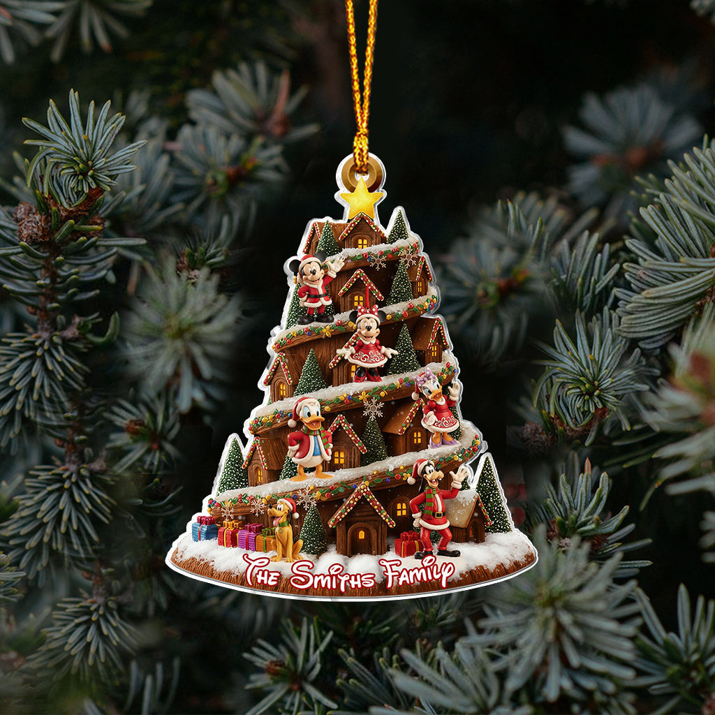 Cartoon Family - Personalized Mouse Ornament