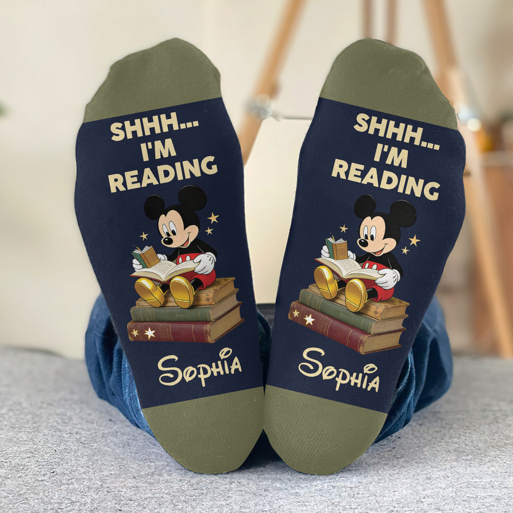 I'm Reading - Personalized Mouse Socks