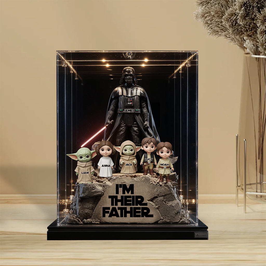 Their Father Grandfather - Personalized The Force Custom Shaped Acrylic Plaque